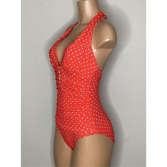New. Lauren Ralph Lauren dot swimsuit. 6. Retails $139 - Picture 9 of 10